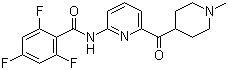 2,4,6-三氟-N-[6-[(1-甲基-4-哌啶基)羰基]-2-吡啶基]苯甲酰胺结构式_439239-90-4结构式
