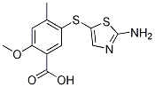 5-(2-氨基噻唑-5-基硫代)-2-甲氧基-4-甲基苯甲酸结构式_439578-97-9结构式