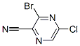 3-溴-5-氯吡嗪-2-甲腈结构式_440124-25-4结构式