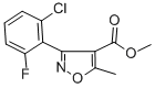 甲基 3-(2-氯-6-氟苯基)-5-甲基异噁唑-4-羧酸结构式_4415-09-2结构式