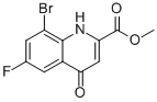 8-溴-6-氟-4-氧代-1,4-二氢喹啉-2-羧酸甲酯结构式_442549-68-0结构式