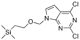2,4-二氯-7-(2-三甲基锡乙氧基甲基)-7H-吡咯并[2,3-d]嘧啶结构式_442847-52-1结构式