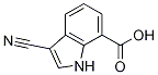 1H-indole-7-carboxylic acid, 3-cyano- Structure,443144-25-0Structure