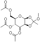 3,4,6-O-三乙酰基-BETA-D-吡喃甘露糖 1,2-(甲基原乙酸酯)结构式_4435-05-6结构式