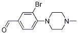 3-溴-4-(4-甲基-1-哌嗪)苯甲醛结构式_443777-03-5结构式
