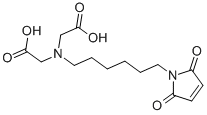 N-(羧基甲基)-N-[6-(2,5-二氢-2,5-二氧代-1H-吡咯-1-基)己基]-甘氨酸结构式_445390-53-4结构式