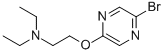 2-溴-5-(2-二乙基氨基乙氧基)吡嗪结构式_446287-01-0结构式
