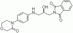 2-[(2R)-2-羟基-3-[[4-(3-氧代-4-吗啉)苯基]氨基]丙基]-1H-异吲哚-1,3(2H)-二酮结构式_446292-07-5结构式
