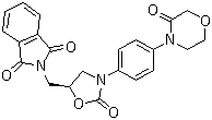 1H-Isoindole-1,3(2H)-dione, 2-[[(5S)-2-oxo-3-[4-(3-oxo-4-morpholinyl)phenyl]-5-oxazolidinyl]methyl]- Structure,446292-08-6Structure