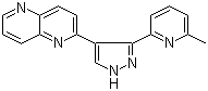 2-(3-(6-甲基吡啶-2-基)-1H-吡唑-4-基)-1,5-萘啶结构式_446859-33-2结构式