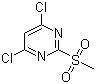 4,6-二氯-2-甲砜基嘧啶结构式_4489-34-3结构式