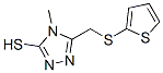 4-甲基-5-[(2-噻吩硫代)甲基]-4H-1,2,4-噻唑-3-硫醇结构式_448947-84-0结构式