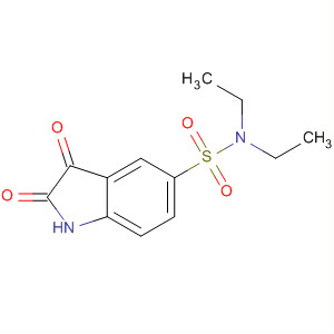 2,3-二氧代-2,3-二氢-1H-吲哚-5-磺酸 二乙基酰胺结构式_451460-01-8结构式