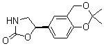 (5R)-5-(2,2-二甲基-4H-1,3-苯并二氧-6-基)-2-恶唑烷酮结构式_452339-73-0结构式