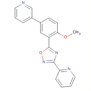 3-(吡啶-2-基)-5-[2-甲氧基-5-(吡啶-3-基)苯基]-1,2,4-噁二唑结构式_453567-62-9结构式