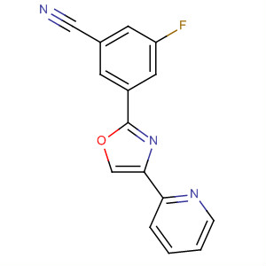 2-(3-氟-5-氰基苯基)-4-(吡啶-2-基)-1,3-噁唑结构式_453568-75-7结构式