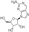2-氨基嘌呤核苷结构式_4546-54-7结构式
