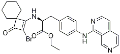 (S)-3-(4-(2,7-萘啶-1-基氨基)苯基)-2-(2-溴-3-氧代螺[3.5]-1-壬烯-1-基氨基)丙酸乙酯结构式_455264-30-9结构式
