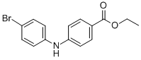 N-(4-溴苯基-n-(4-乙氧甲酰苯基)胺结构式_458550-44-2结构式