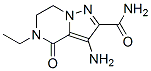 (9CI)-3-氨基-5-乙基-4,5,6,7-四氢-4-氧代-吡唑并[1,5-a]吡嗪-2-羧酰胺结构式_459157-51-8结构式