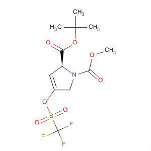 (S)-1-叔丁基 2-甲基 4-(三氟甲基磺酰氧基)-1H-吡咯-1,2(2H,5h)-二羧酸结构式_462125-00-4结构式