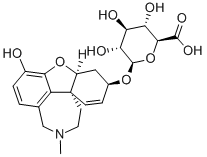 (4aS,6R,8aS)-6-羟基-11-甲基-5,6,9,10,11,12-六氢-4ah-[1]苯并呋喃并[3a,3,2-ef][2]苯并氮杂卓-3-基beta-D-甘油-吡喃己醛糖苷酸结构式_464189-54-6结构式