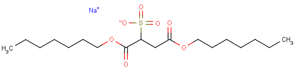 磺基琥珀酸二庚酯钠结构式_4680-44-8结构式