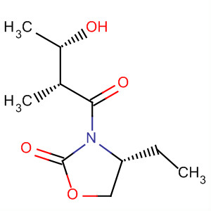 (4r)-(9ci)-4-乙基-3-[(2r,3s)-3-羟基-2-甲基-1-氧代丁基]-2-噁唑烷酮结构式_468756-91-4结构式