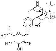 (5beta,7beta)-7-[(2R)-2-羟基-3,3-二甲基-2-丁炔基]-6-甲氧基-18,19-二氢-4,5-环氧-6,14-乙烯桥吗喃-3-基(5xi)-beta-D-来苏-吡喃己醛糖苷酸结构式_469887-29-4结构式