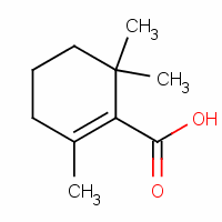 2,6,6-三甲基环己烯-1-羧酸结构式_471-90-9结构式