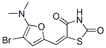 5-[[4-溴-5-(二甲基氨基)-2-呋喃]亚甲基]-2,4-噻唑烷二酮结构式_471887-99-7结构式