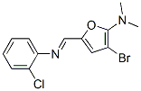  3-溴-5-[[(2-氯苯基)亚氨基]甲基]-N,N-二甲基-2-呋喃胺结构式_471899-16-8结构式
