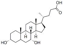 鹅去氧胆酸结构式_474-25-9结构式