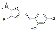 2-[[[4-溴-5-(二甲基氨基)-2-呋喃]亚甲基]氨基]-5-氯-苯酚结构式_474485-12-6结构式