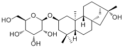 2-O-beta-D-吡喃阿洛糖甙-2,16-贝壳杉烯二醇结构式_474893-07-7结构式
