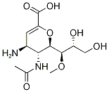 (4S,5R,6R)-5-乙酰氨基-4-氨基-6-((1R,2R)-2,3-二羟基-1-甲氧基丙基)-5,6-二氢-4H-吡喃-2-羧酸结构式_475483-21-7结构式