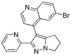 6-溴-4-(2-(吡啶-2-基)-5,6-二氢-4H-吡咯并[1,2-b]吡唑-3-基)喹啉结构式_476474-31-4结构式