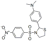 (9CI)-2-[4-(二甲基氨基)苯基]-3-[(4-硝基苯基)磺酰基]-噻唑烷结构式_477489-29-5结构式