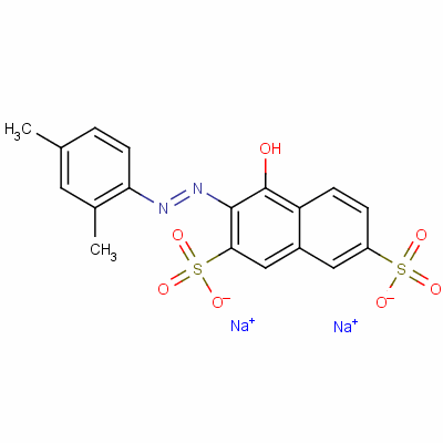 酸性红 8结构式_4787-93-3结构式