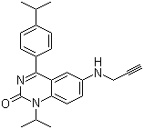 1-(1-甲基乙基)-4-[4-(1-甲基乙基)苯基]-6-(2-丙炔-1-氨基)-2(1H)-喹唑啉结构式_478963-46-1结构式