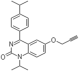 1-(1-甲基乙基)-4-[4-(1-甲基乙基)苯基]-6-(2-丙炔-1-氧基)-2(1H)-喹唑啉结构式_478963-79-0结构式