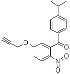 (4-异丙基苯基)(2-硝基-5-(2-丙炔氧基)苯基)甲酮结构式_478965-00-3结构式