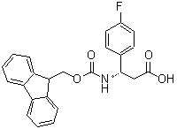 (βR)-β-[[(9H-芴-9-甲氧基)羰基]氨基]-4-氟苯丙酸结构式_479064-95-4结构式