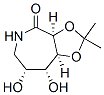 (9ci)-六氢-7,8-二羟基-2,2-二甲基-4H-1,3-二氧代[4,5-c]氮杂革-4-酮结构式_479412-95-8结构式