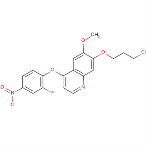 3-氟-4-{[7-(3-氯丙基)-6-甲氧基-4-喹啉基]氧基}硝基苯结构式_479690-09-0结构式