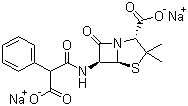 羧苄青霉素钠结构式_4800-94-6结构式