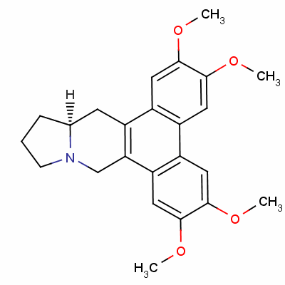 (S)-9,11,12,13,13a,14-六氢-2,3,6,7-四甲氧基二苯并[f,h]吡咯并(1,2-b)异喹啉结构式_482-20-2结构式