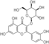 金丝桃甙;金丝桃苷结构式_482-36-0结构式