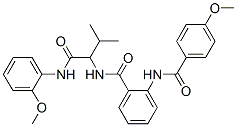 (9ci)-2-[(4-甲氧基苯甲酰基)氨基]-n-[1-[[(2-甲氧基苯基)氨基]羰基]-2-甲基丙基]-苯甲酰胺结构式_485810-12-6结构式