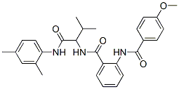 (9ci)-n-[1-[[(2,4-二甲基苯基)氨基]羰基]-2-甲基丙基]-2-[(4-甲氧基苯甲酰基)氨基]-苯甲酰胺结构式_485810-16-0结构式
